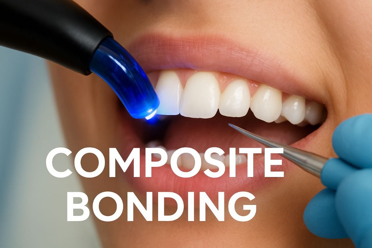 Dentist performing composite bonding treatment on front teeth at IST Smile Experts in Istanbul, Turkey